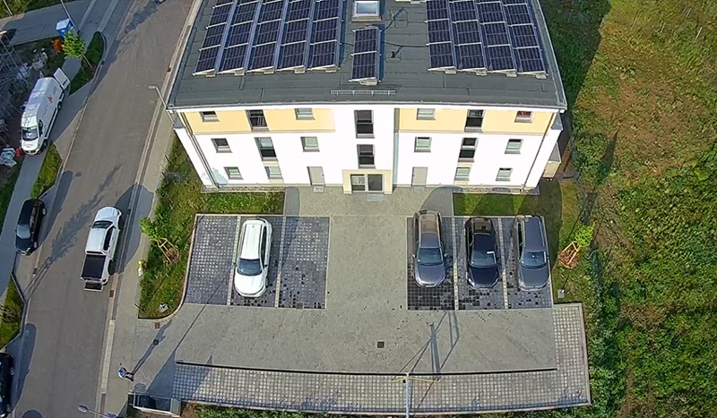 Parkplatzbau im Grillenweg in Greifswald